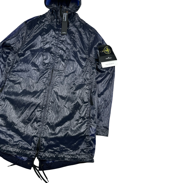 Stone Island 2022 40th Anni Plattina 82/22 Lightweight Long Jacket - Small