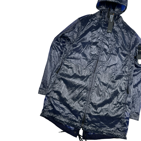 Stone Island 2022 40th Anni Plattina 82/22 Lightweight Long Jacket - Small