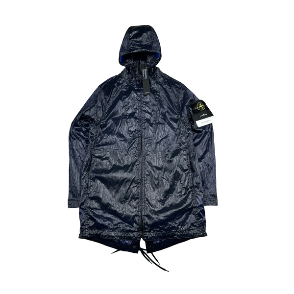 Stone Island 2022 40th Anni Plattina 82/22 Lightweight Long Jacket - Small