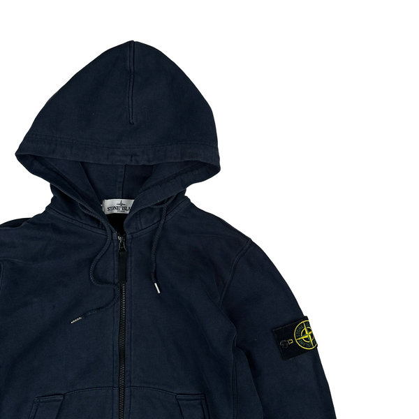 Stone Island 2013 Navy Cotton Zipped Jumper - Small