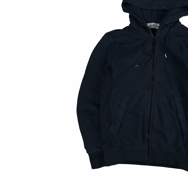 Stone Island 2013 Navy Cotton Zipped Jumper - Small