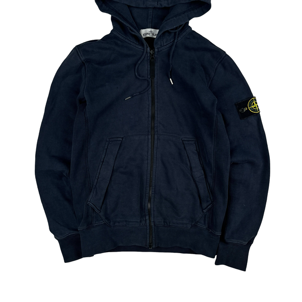 Stone Island 2013 Navy Cotton Zipped Jumper - Small