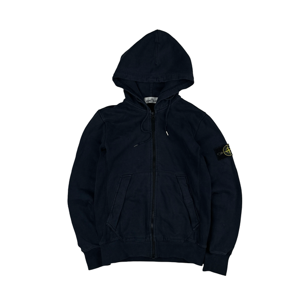 Stone Island 2013 Navy Cotton Zipped Jumper - Small