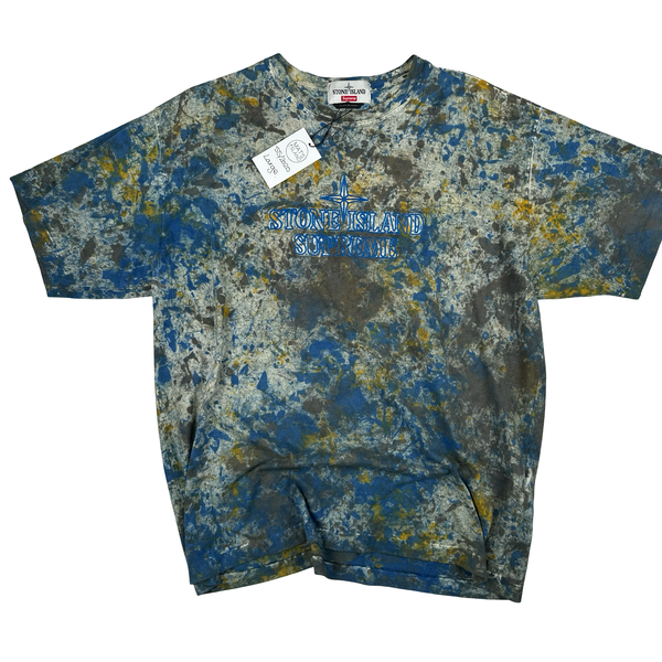 Stone Island x Supreme 2020 Paintball T Shirt - Large