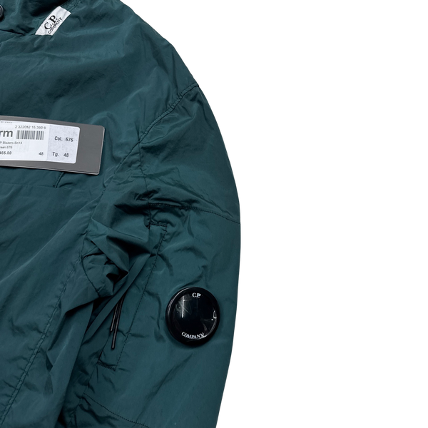 CP Company Turquoise Nycra Nylon Overshirt - Medium