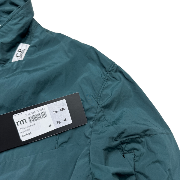 CP Company Turquoise Nycra Nylon Overshirt - Medium