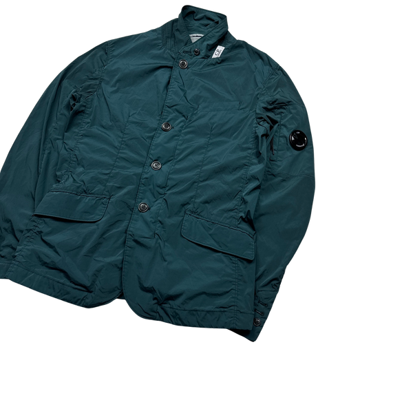 CP Company Turquoise Nycra Nylon Overshirt - Medium