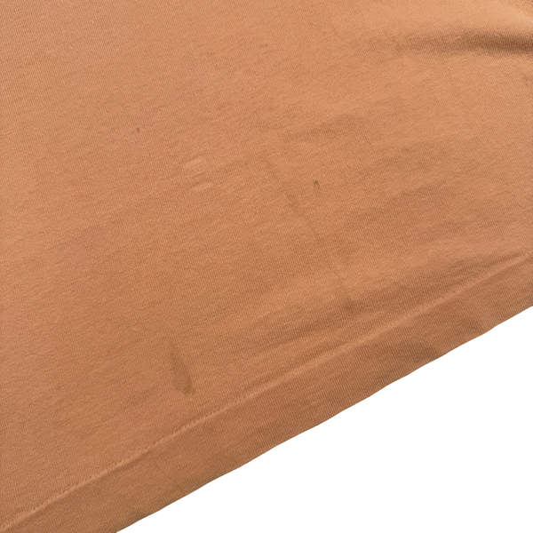 Stone Island 80's Vintage Spellout Peach Cotton T Shirt - Small