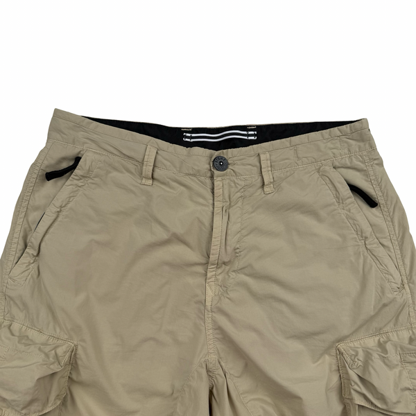 Stone Island 2022 Beige Loose Fit Cargo Trousers - 30"