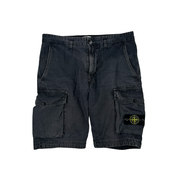 Stone Island 2019 Dark Grey Slim Fit Cargo Shorts - 31"