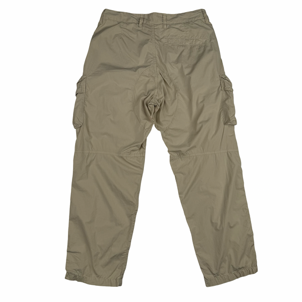 Stone Island 2022 Beige Loose Fit Cargo Trousers - 30"