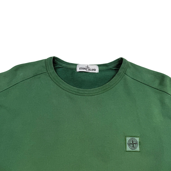 Stone Island 2013 Green Cotton Crew Neck Pullover - 3XL