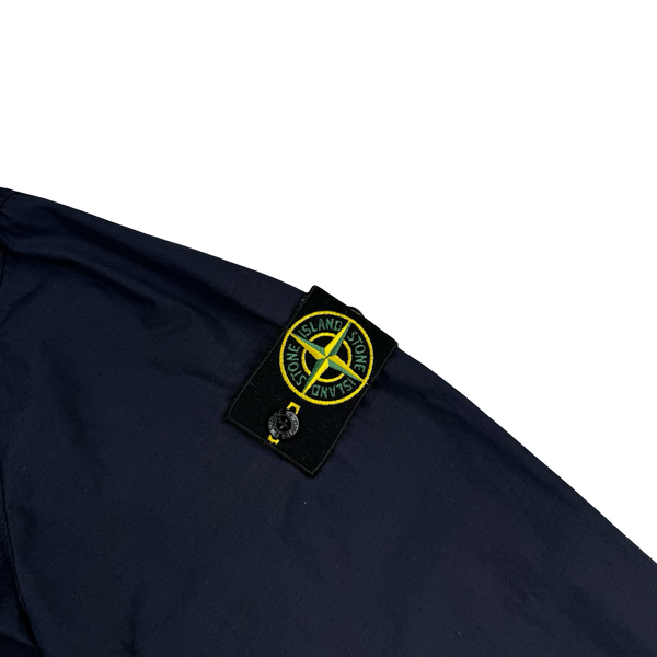 Stone Island 2021 Navy Naslan Light Watro Lightweight Jacket - Small