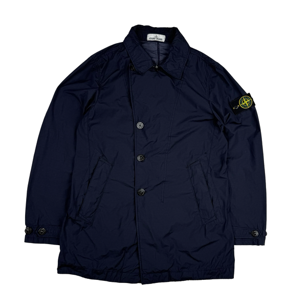 Stone Island 2021 Navy Naslan Light Watro Lightweight Jacket - Small
