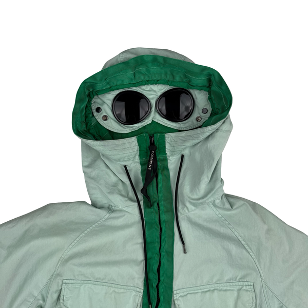 CP Company Mint Green Raso-CP Zipped Goggle Jacket - Small (46)
