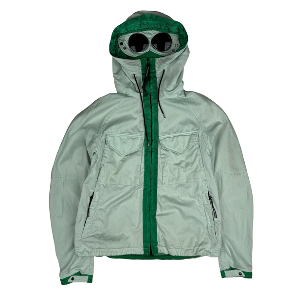 CP Company Mint Green Raso-CP Zipped Goggle Jacket - Small (46)