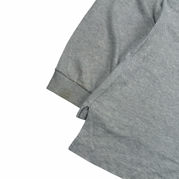 CP Company Grey Cotton Longsleeve Polo Shirt - Large