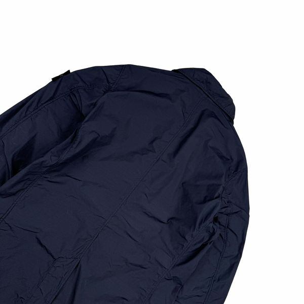 Stone Island 2021 Navy Naslan Light Watro Lightweight Jacket - Small
