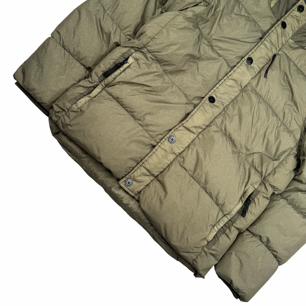 Stone Island 2016 Light Khaki Crinkle Reps Down Puffer Jacket - XL