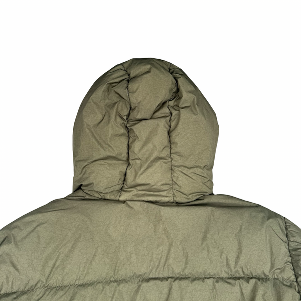 Stone Island 2016 Light Khaki Crinkle Reps Down Puffer Jacket - XL