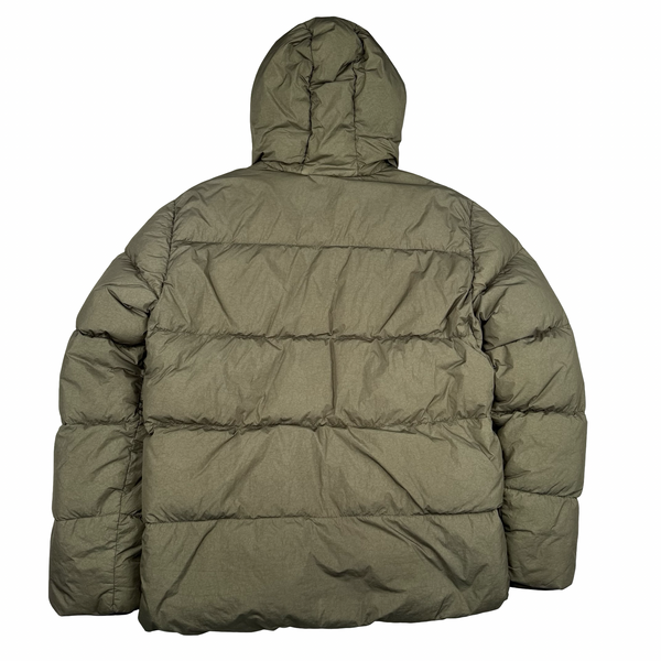 Stone Island 2016 Light Khaki Crinkle Reps Down Puffer Jacket - XL