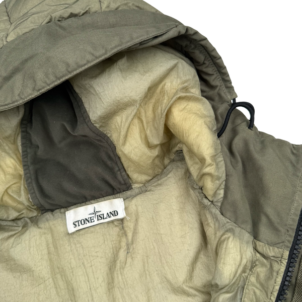 Stone Island 2016 Light Khaki Crinkle Reps Down Puffer Jacket - XL