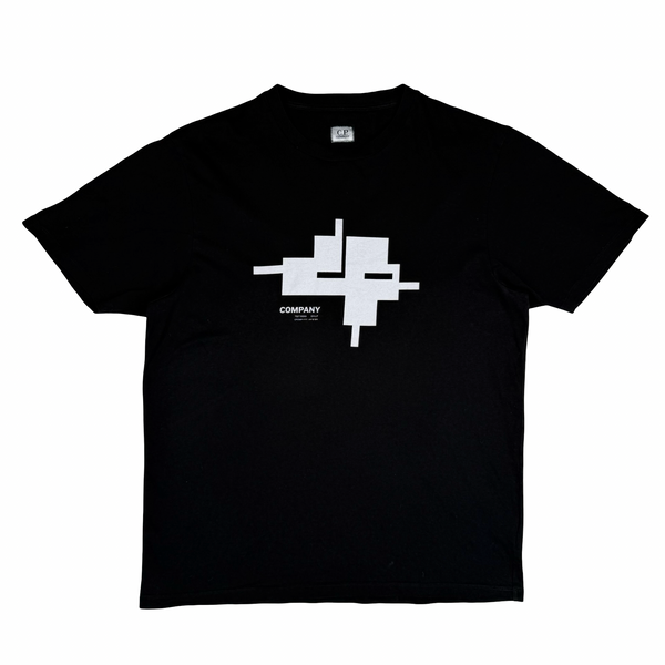 CP Company Graphic Spellout Black T Shirt - XL