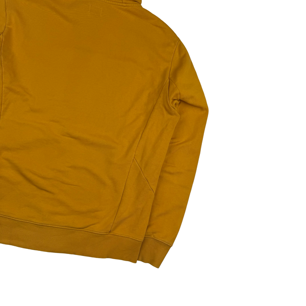 CP Company Yellow Cotton Full Zip Goggle Hoodie - XL