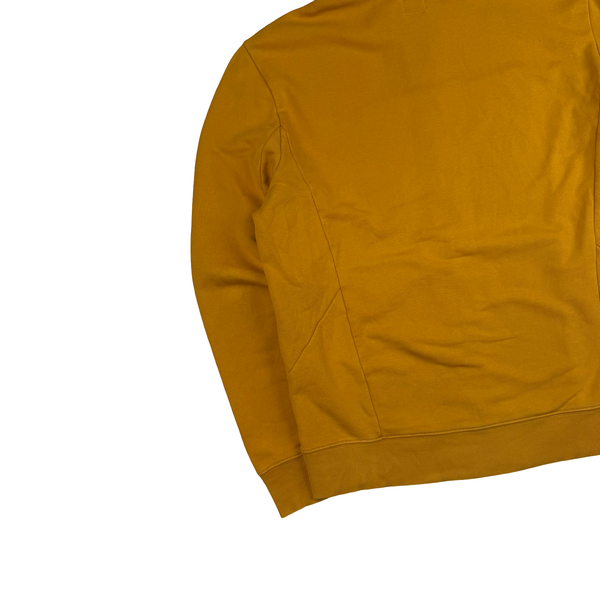 CP Company Yellow Cotton Full Zip Goggle Hoodie - XL