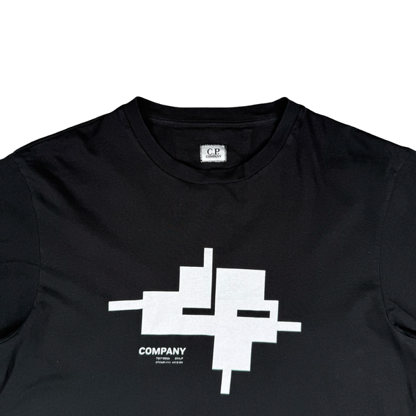 CP Company Graphic Spellout Black T Shirt - XL
