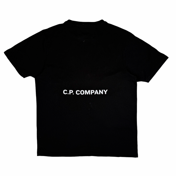 CP Company Graphic Spellout Black T Shirt - XL