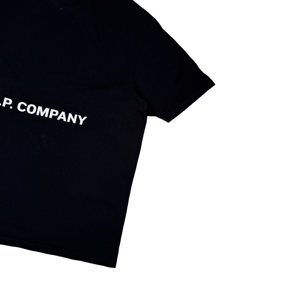 CP Company Graphic Spellout Black T Shirt - XL