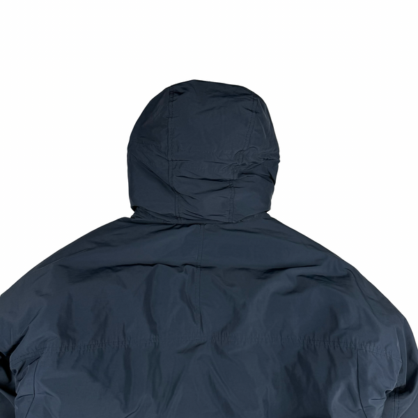 Stone Island 2020 Navy Micro Reps Down Filled Hooded Bomber Jacket - XL
