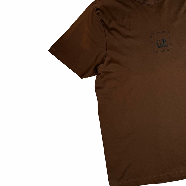 CP Company Brown Cotton Metropolis Graphic T Shirt - XL