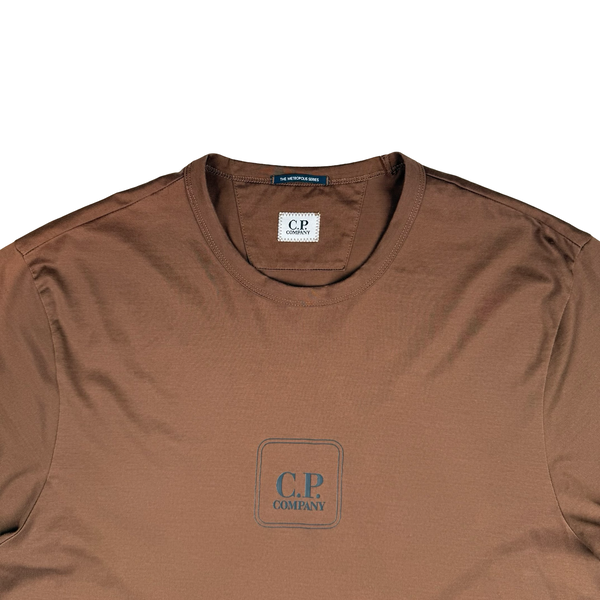 CP Company Brown Cotton Metropolis Graphic T Shirt - XL