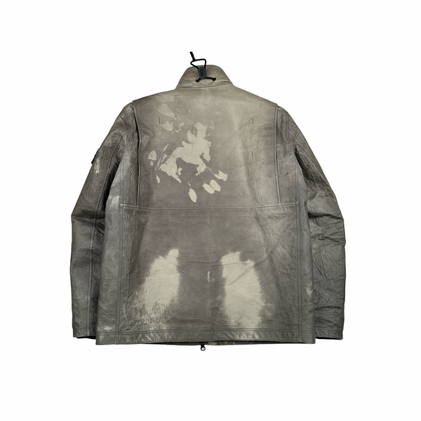 Stone Island 2018 Ice Dyneema Bonded Leather Jacket  - XL