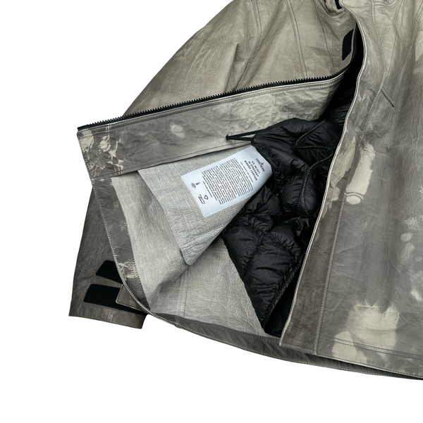 Stone Island 2018 Ice Dyneema Bonded Leather Jacket  - XL