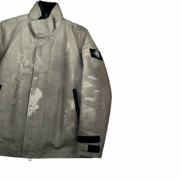 Stone Island 2018 Ice Dyneema Bonded Leather Jacket  - XL