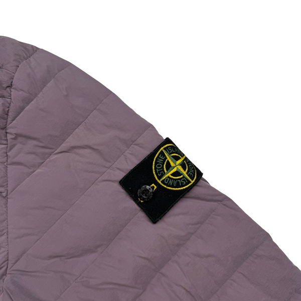Stone Island 2020 Plum Loom Down Woven Puffer Jacket - Medium