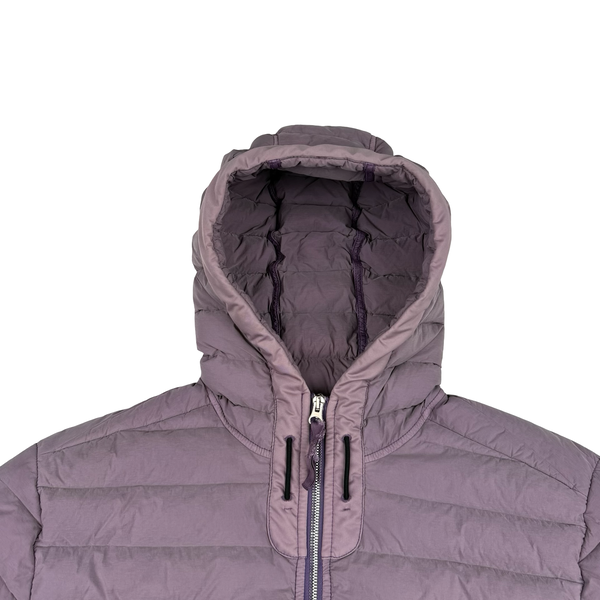 Stone Island 2020 Plum Loom Down Woven Puffer Jacket - Medium