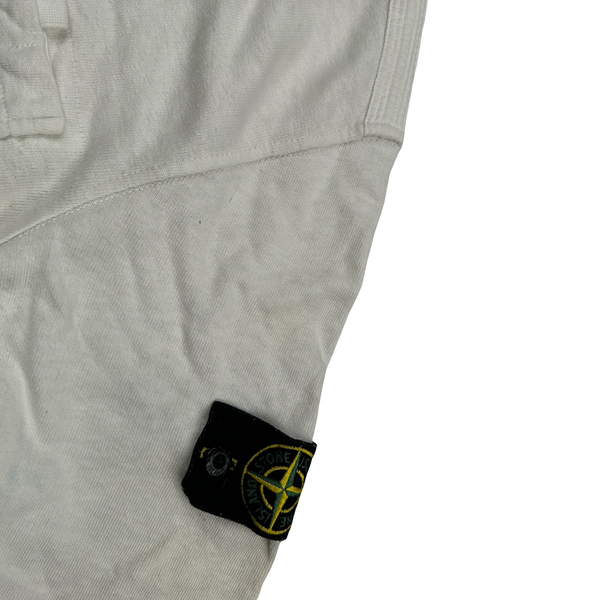 Stone Island 2020 Off White Cotton Crewneck Sweatshirt - Medium