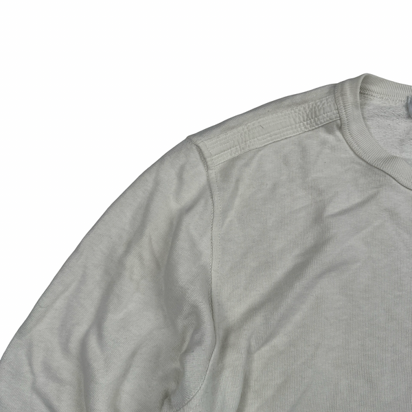 Stone Island 2020 Off White Cotton Crewneck Sweatshirt - Medium