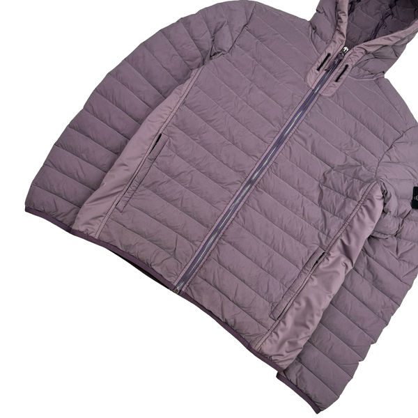 Stone Island 2020 Plum Loom Down Woven Puffer Jacket - Medium