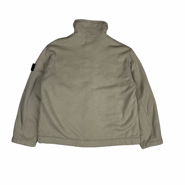 Stone Island Vintage 2000 Cotton Blend Fleece Lined Beige Jacket- XL
