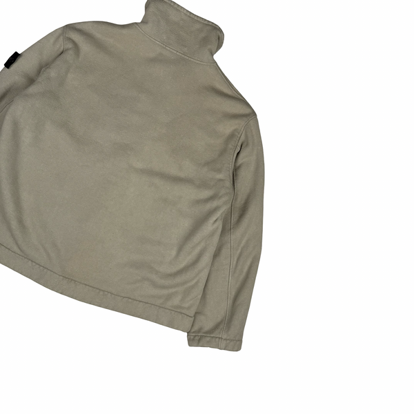 Stone Island Vintage 2000 Cotton Blend Fleece Lined Beige Jacket- XL
