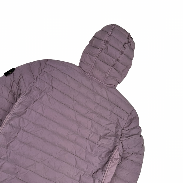 Stone Island 2020 Plum Loom Down Woven Puffer Jacket - Medium