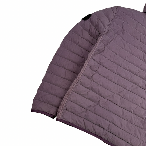 Stone Island 2020 Plum Loom Down Woven Puffer Jacket - Medium