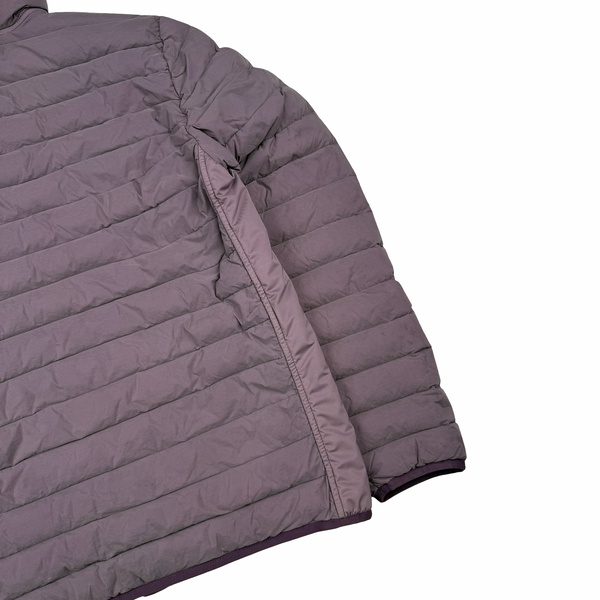 Stone Island 2020 Plum Loom Down Woven Puffer Jacket - Medium