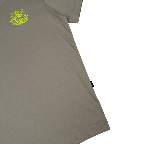 Aquascutum Grey Cotton Graphic Crest T Shirt - Large