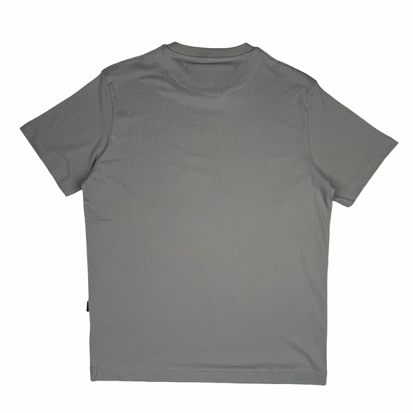 Aquascutum Grey Cotton Graphic Crest T Shirt - Large